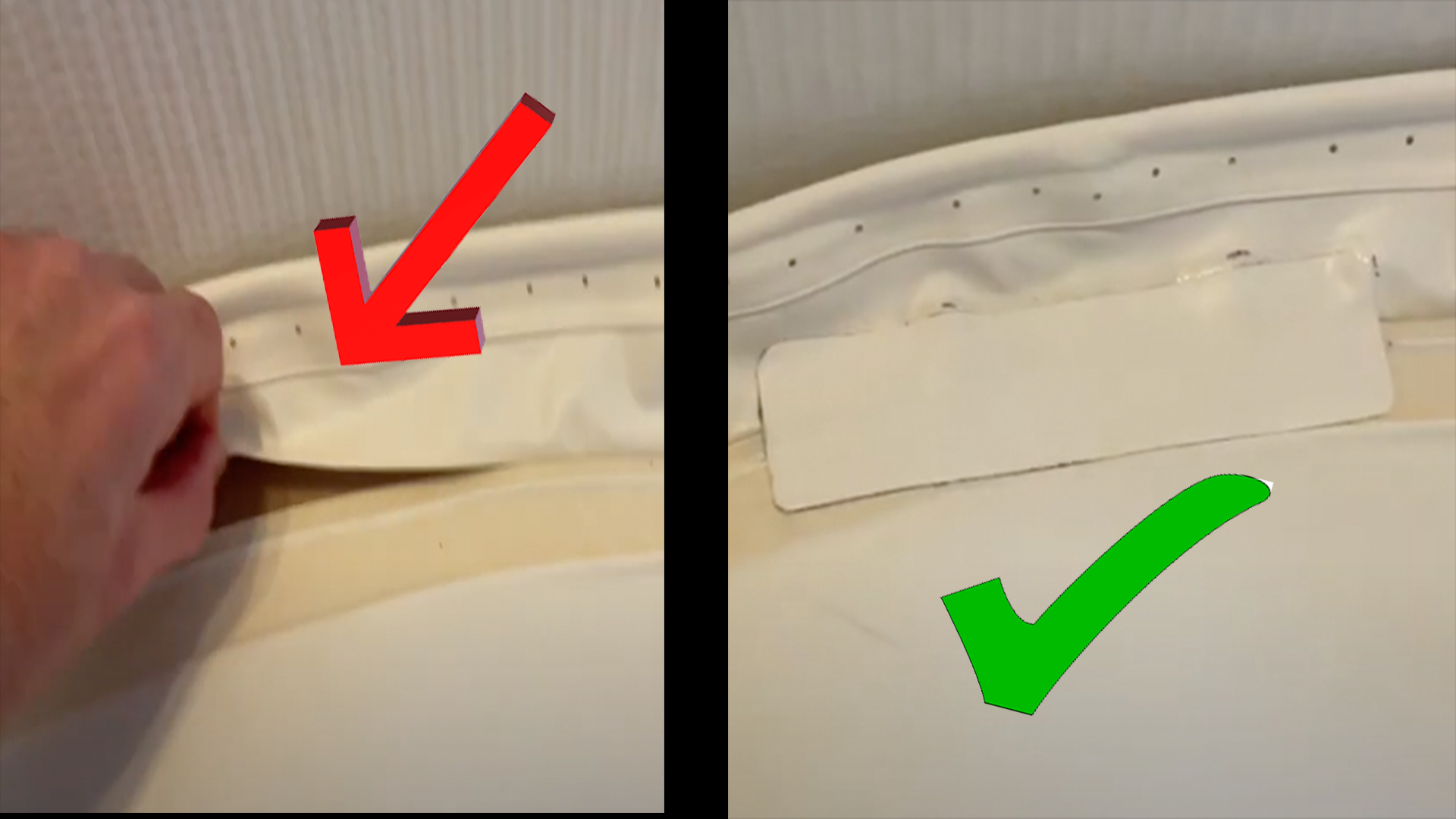 how to repair a layz spa rip air tunnel